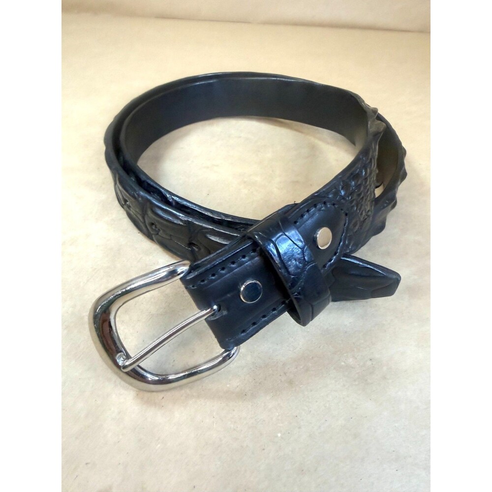 Genuine Australian Saltwater Hornback Crocodile Leather Belt by Outback Survival
